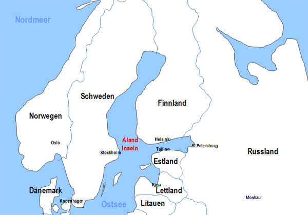 Karte Fähren von und nach Lettland