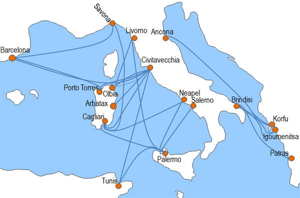 F�hren Grimaldi Lines F�hrgesellschaft Reederei