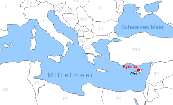 Karte Fhren von und nach Kyrenia