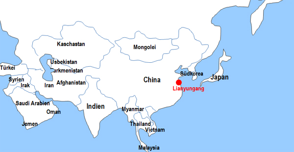 Karte Fhren von und nach Lianyungang